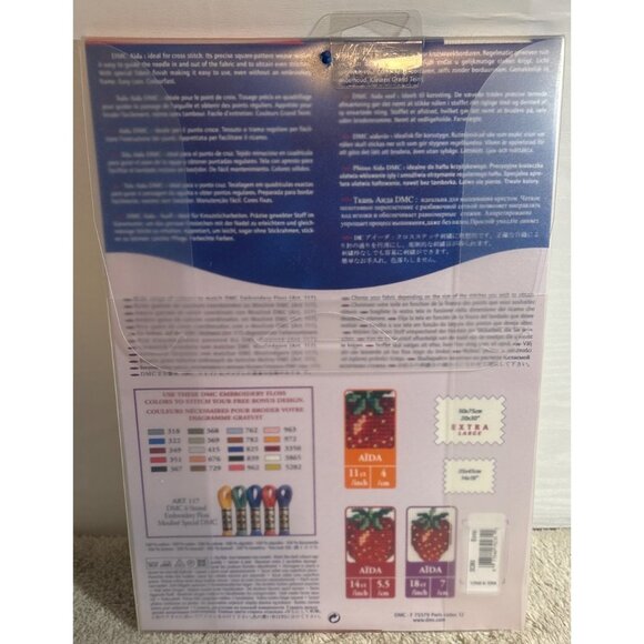 DMC Aida 18 Count 20" X 30" Extra Large Needlework Fabric Beige - Picture 3 of 4